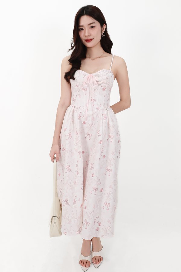 CNY2026 | Renni Ribbon Printed Midaxi in Light Pink