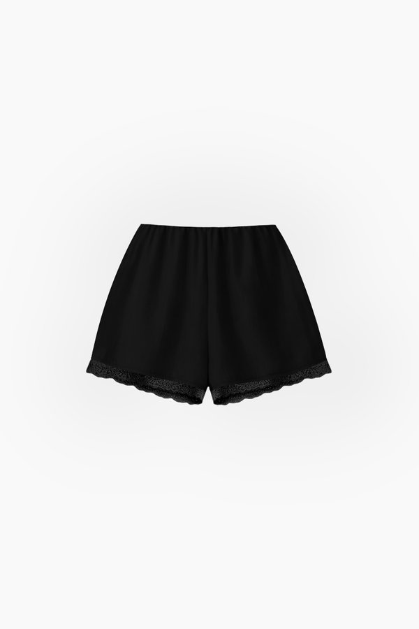 CNY2026 | Selia Satin Co-ord Shorts in Black