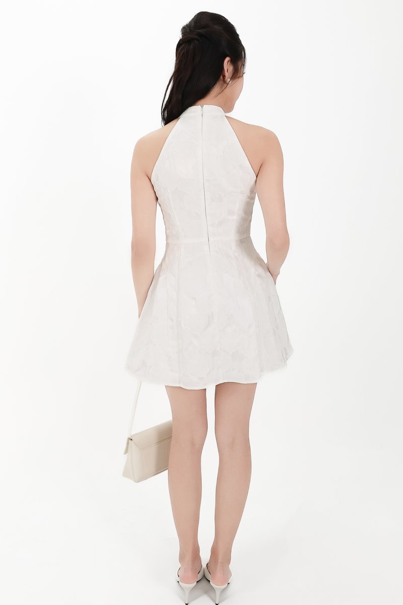 CNY2026 | Essie Embossed Cheongsam Dress in White