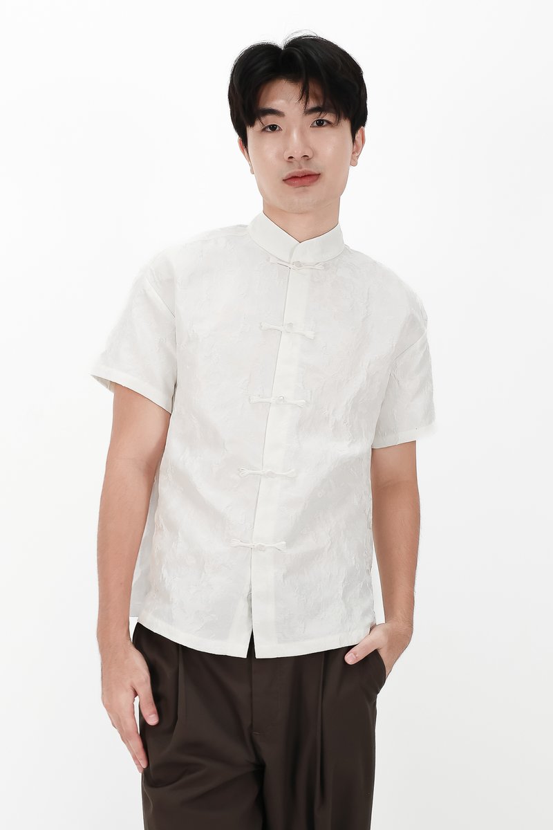 CNY2026 | Oriental Men Shirt in Light Champagne