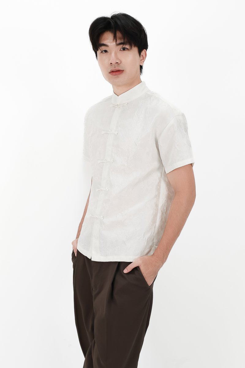 CNY2026 | Oriental Men Shirt in Light Champagne