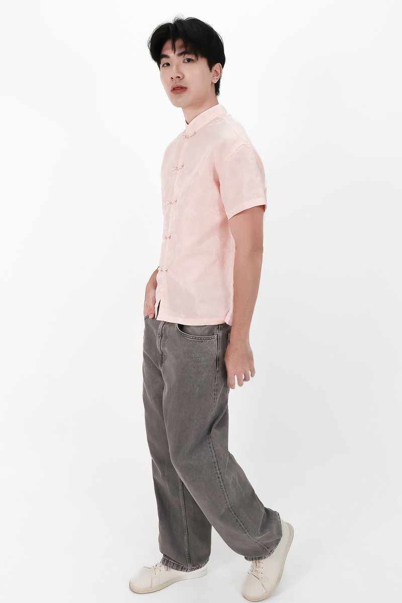 CNY2026 | Oriental Men Shirt in Pink
