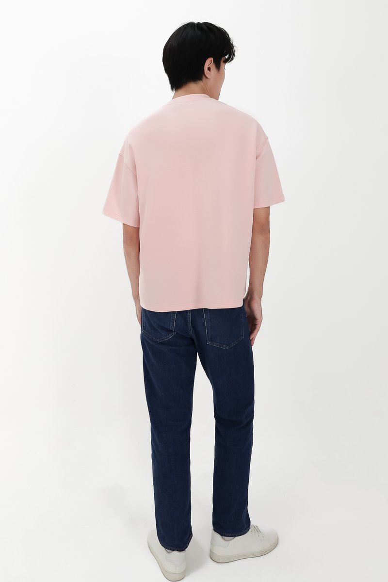 CNY2026 | Casual Men Pocket Tee in Light Pink