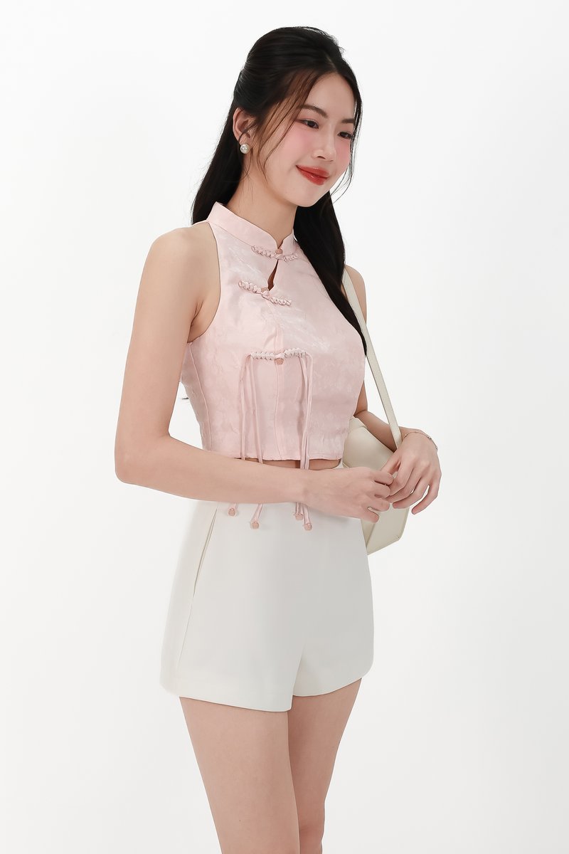 CNY2026 | Oriental Women Cheongsam Top in Pink