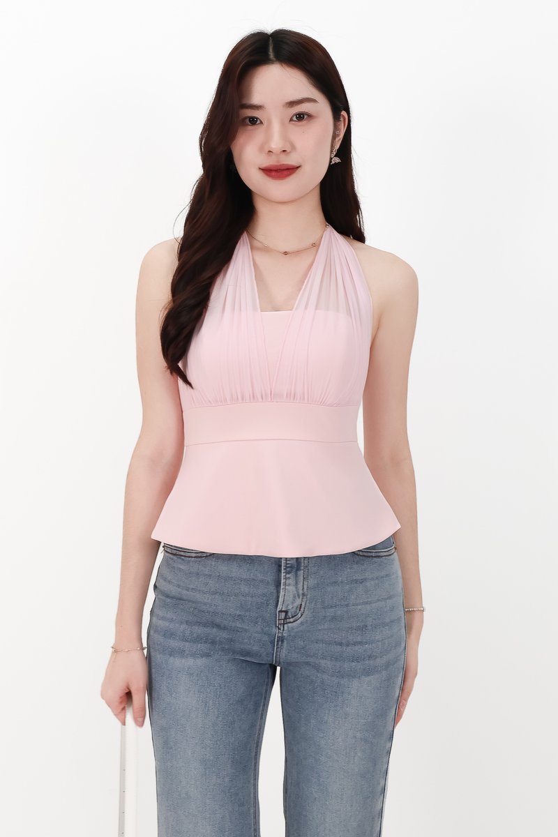 CNY2026 | Megan Multi Way Mesh Top in Light Pink