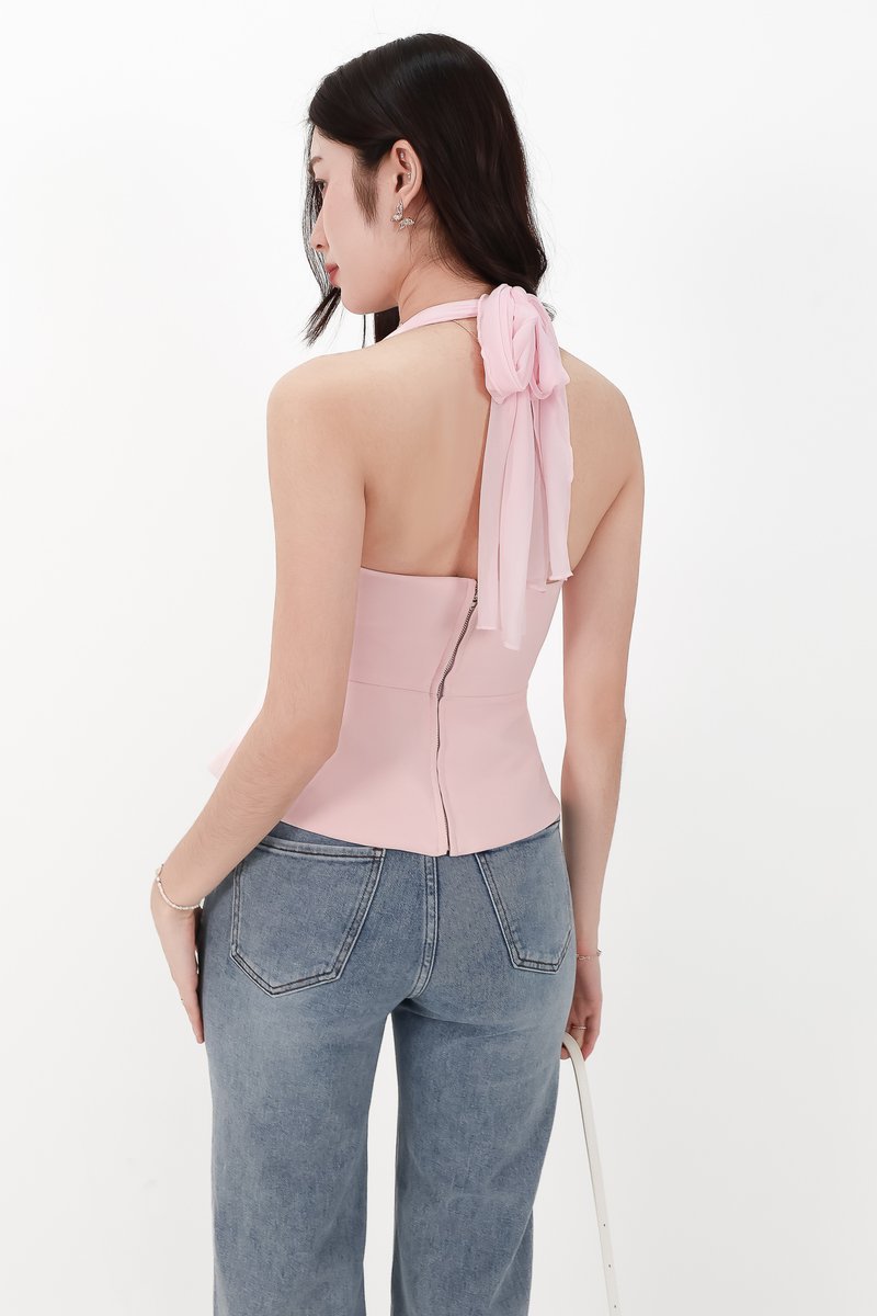 CNY2026 | Megan Multi Way Mesh Top in Light Pink