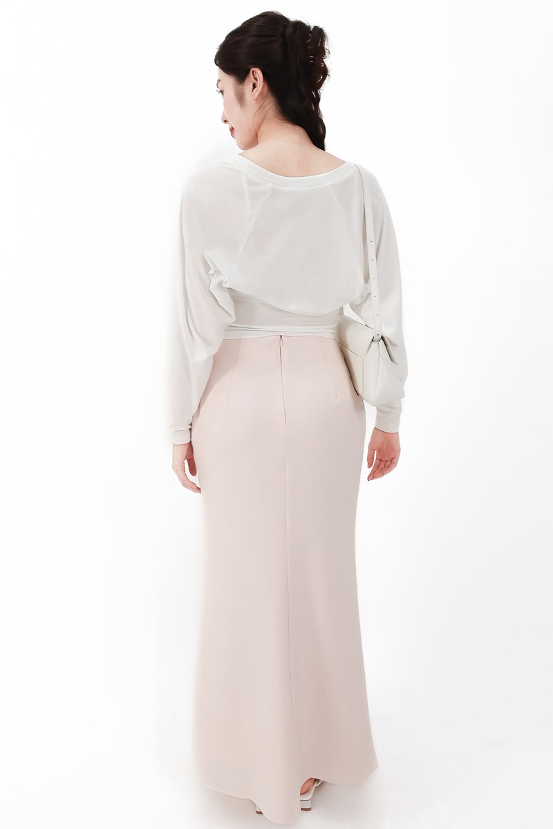 CNY2026 | Cassi Co-ord Mermaid Skirt in Light Pink ( Regular Length )