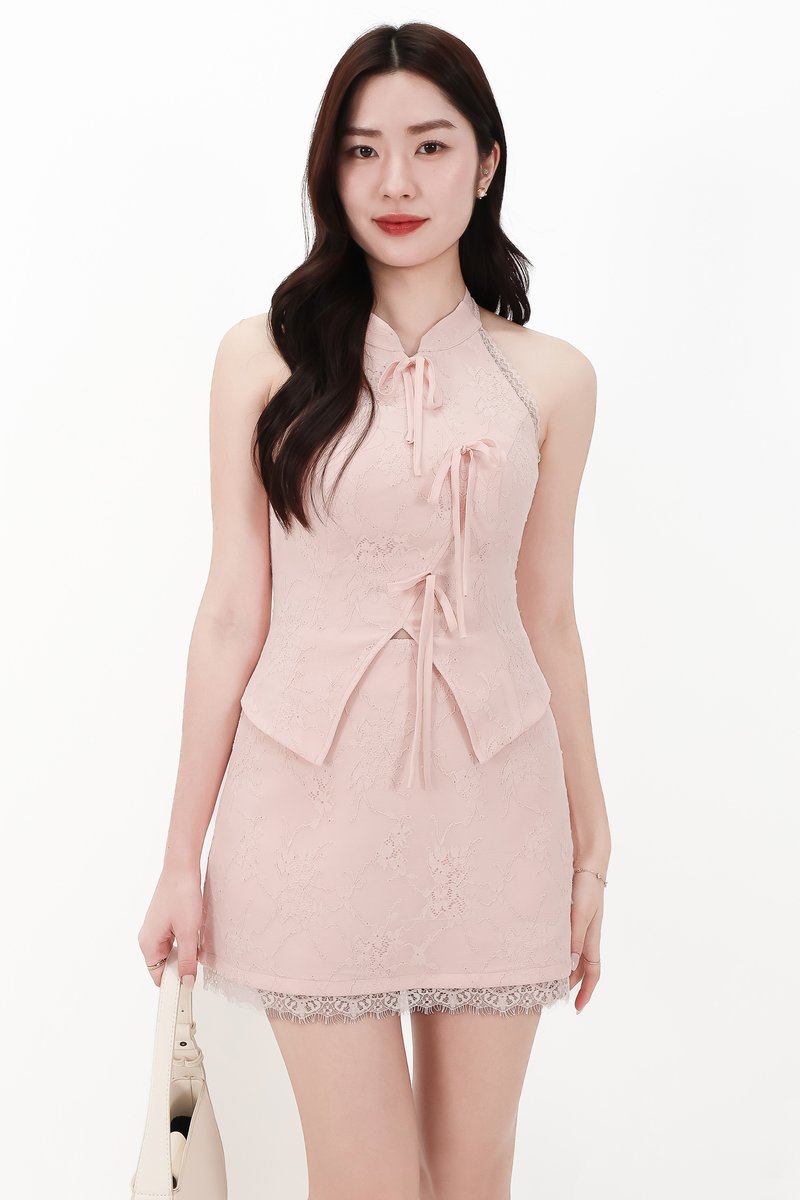 CNY2026 | Lisa Lace Co-ord Skorts in Blush Pink