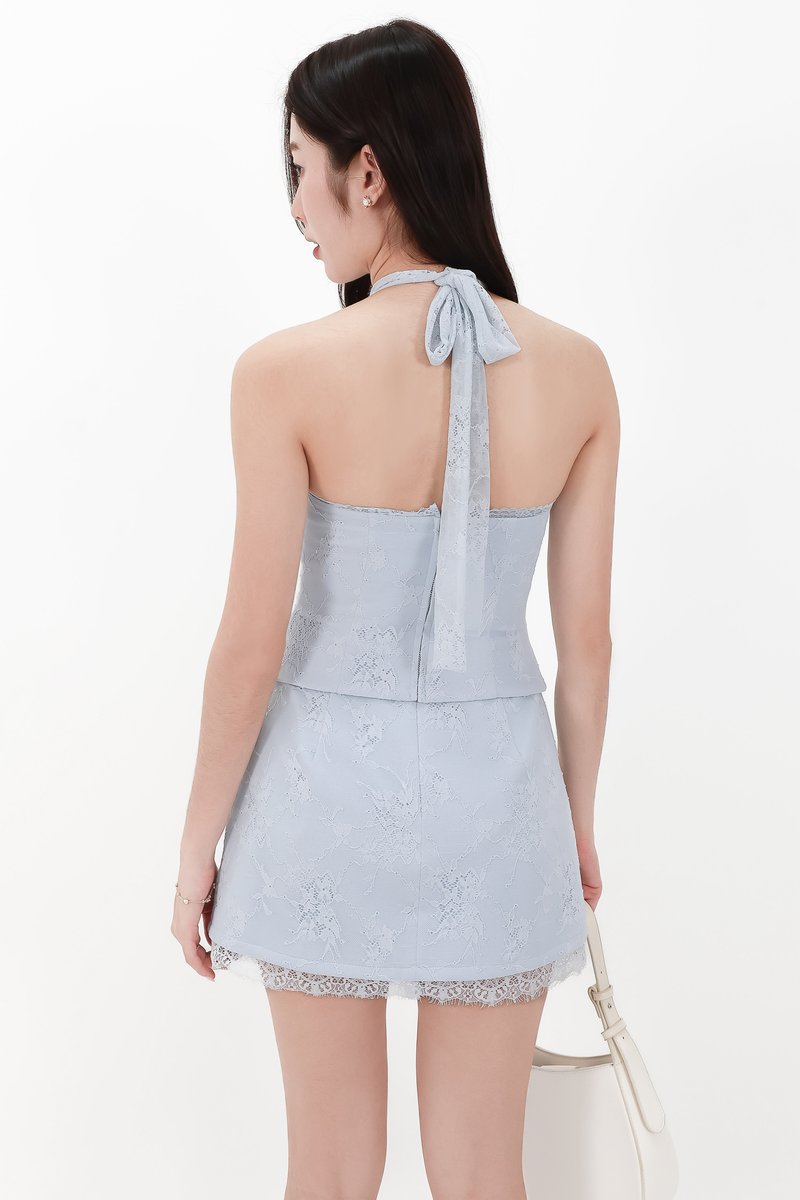 CNY2026 | Lisa Lace Co-ord Set in Light Blue