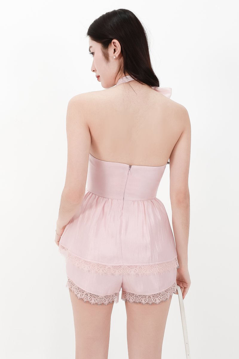 CNY2026 | Selia Satin Co-ord Top in Light Pink