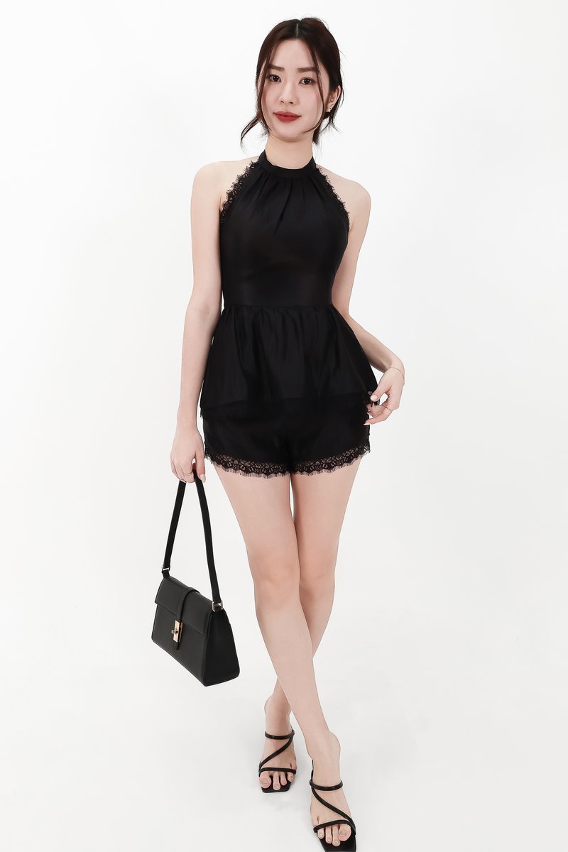 CNY2026 | Selia Satin Co-ord Top in Black