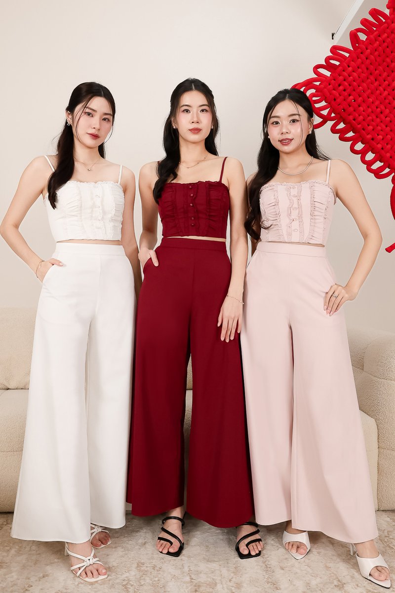 CNY2026 | Cora Co-ord Sweetheart Top in Light Pink