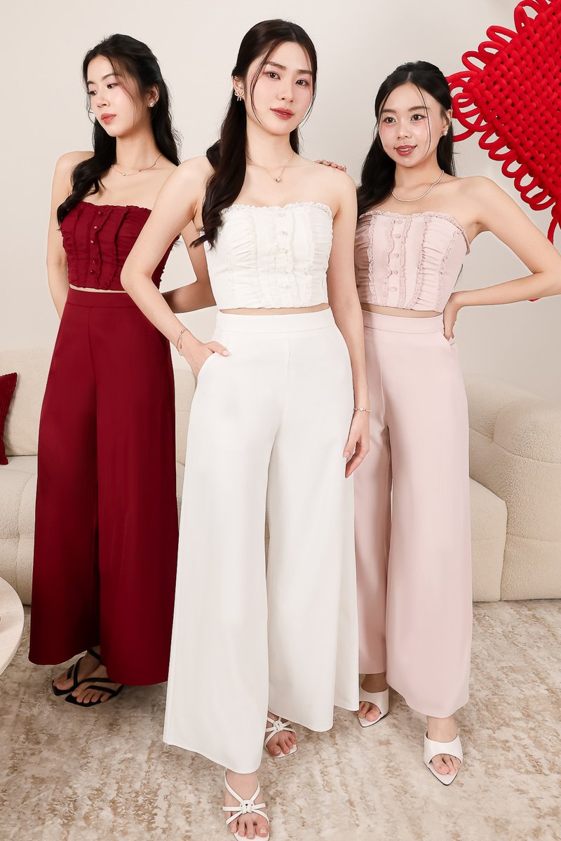 CNY2026 | Cora Co-ord Sweetheart Top in Light Pink