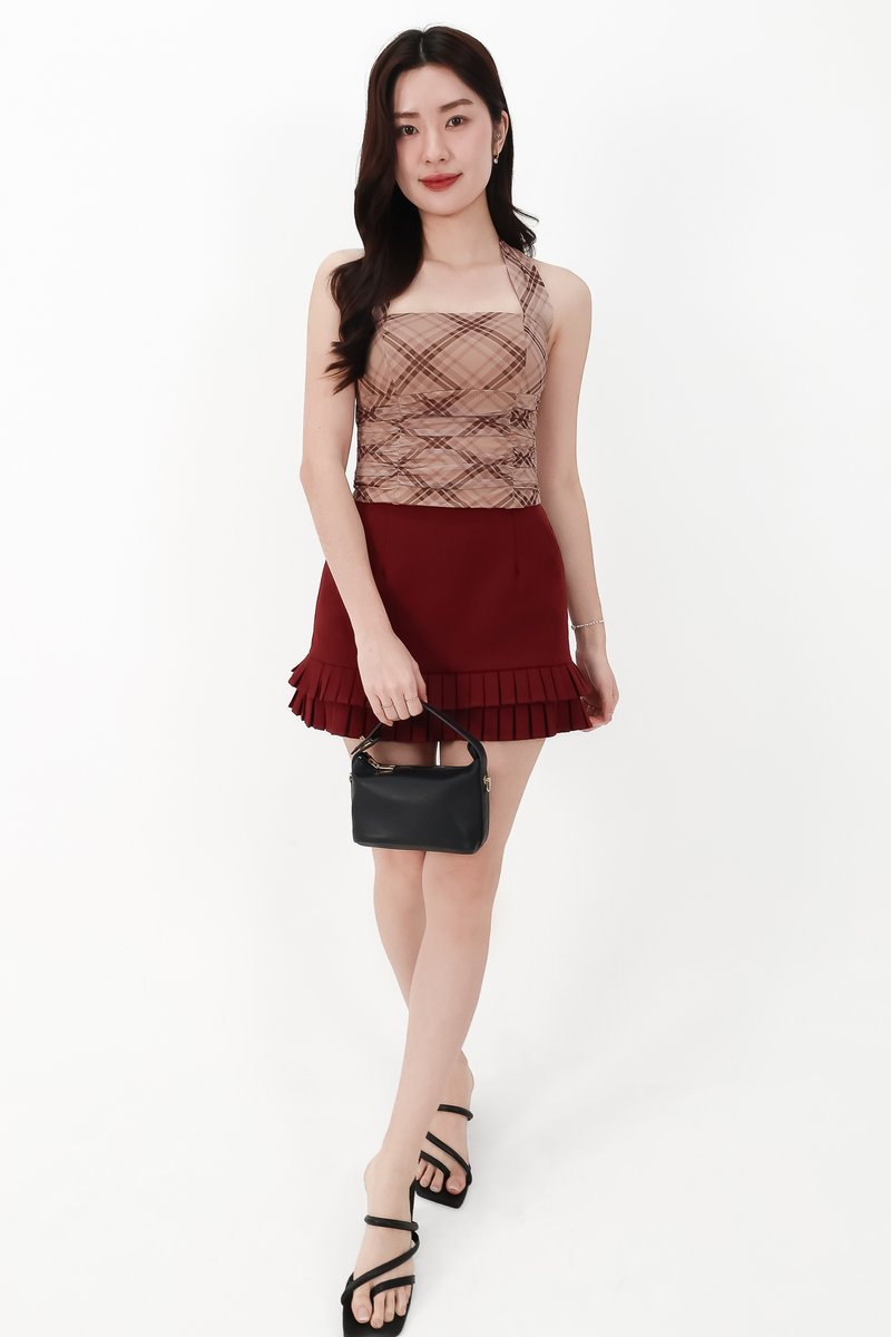 CNY2026 | Fynn Flutter Skorts in Dark Red