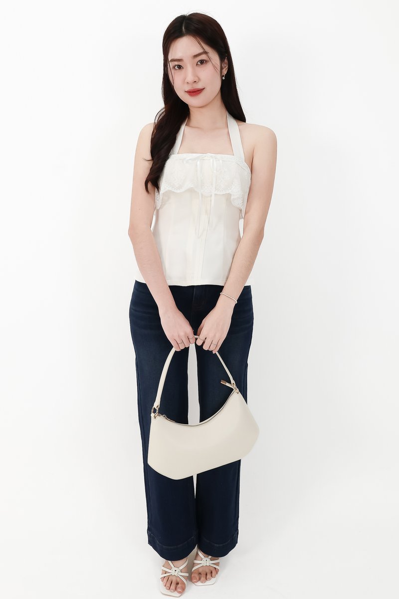 CNY2026 | Lennie Lace Flap Two Way Top in White