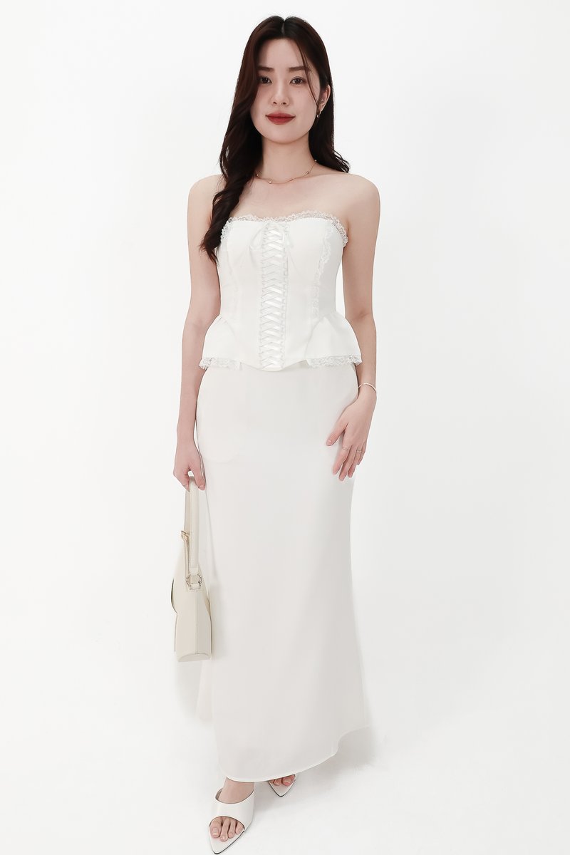 CNY2026 | Cassi Co-ord Set in White ( Regular Length )