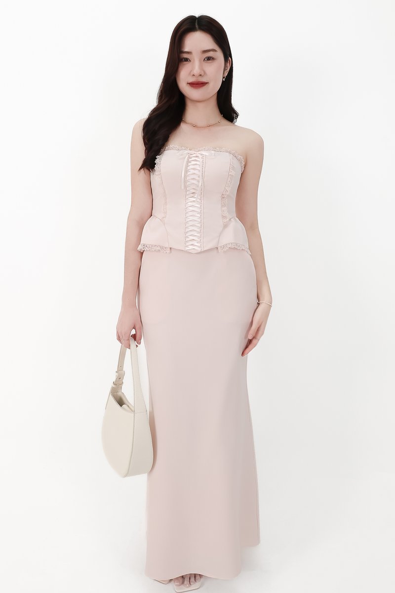 CNY2026 | Cassi Co-ord Set in Light Pink ( Regular Length )