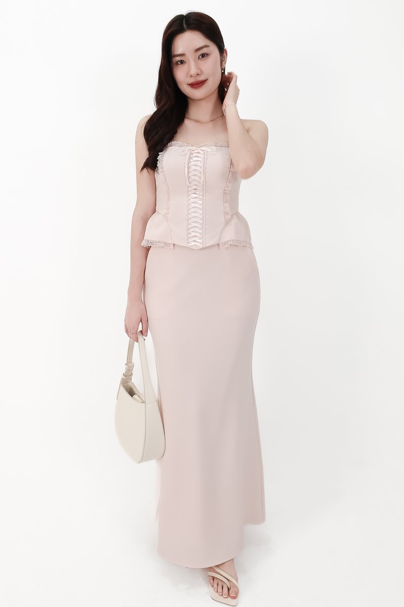 CNY2026 | Cassi Co-ord Set in Light Pink ( Regular Length )