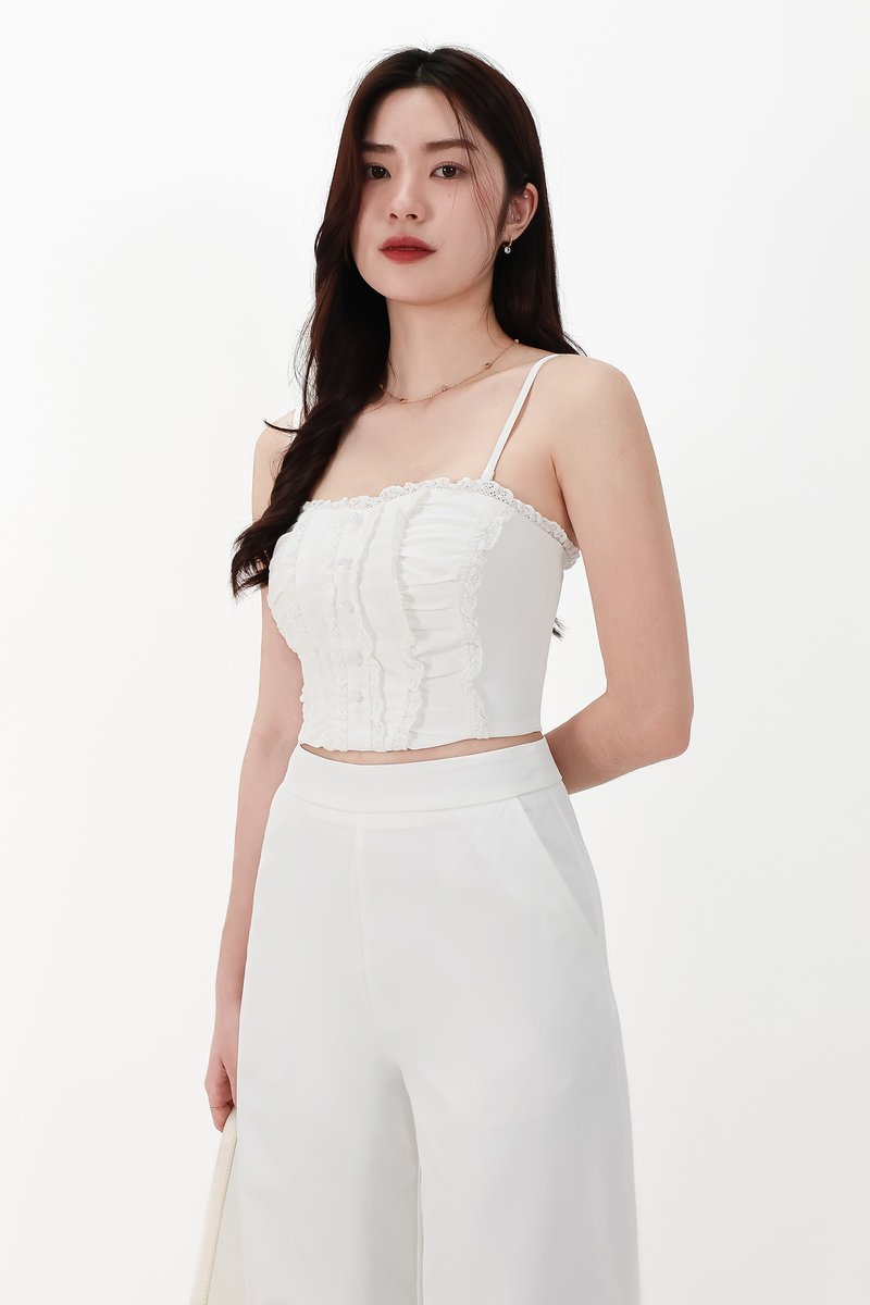 CNY2026 | Cora Co-ord Sweetheart Top in White