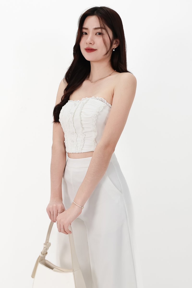 CNY2026 | Cora Co-ord Sweetheart Top in White