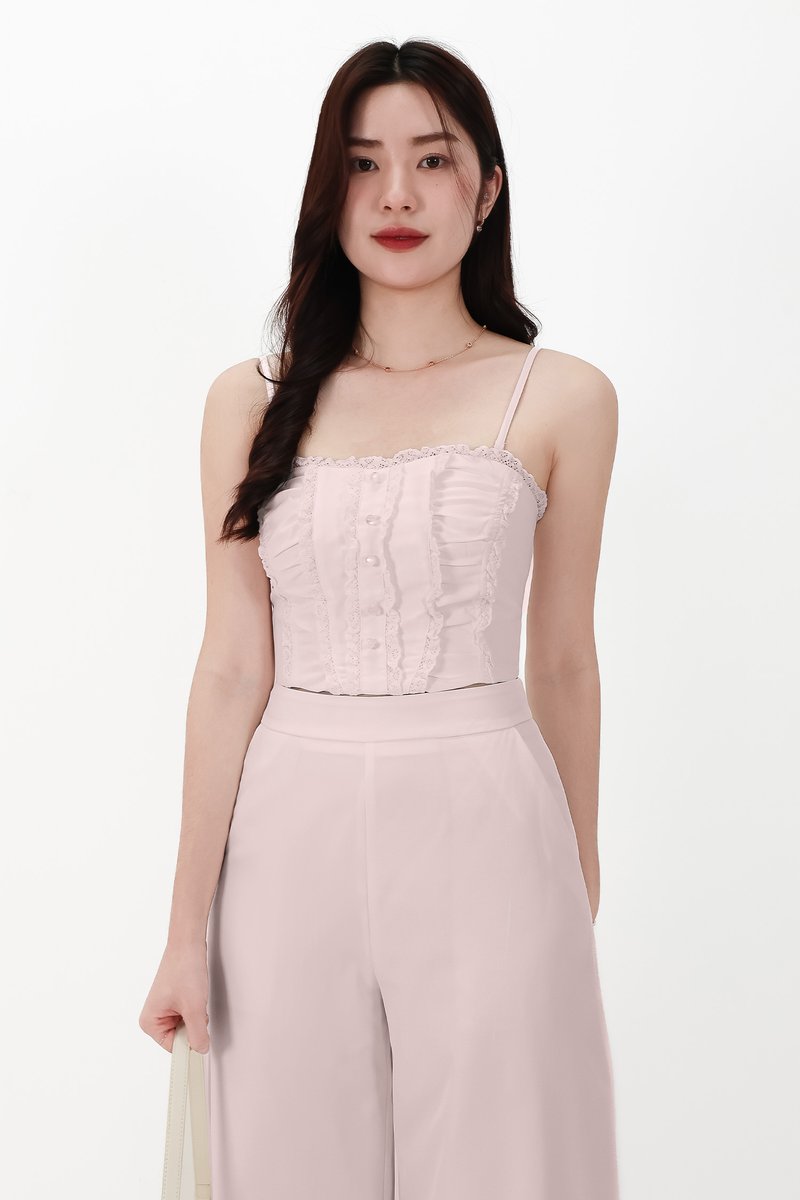 CNY2026 | Cora Co-ord Sweetheart Top in Light Pink
