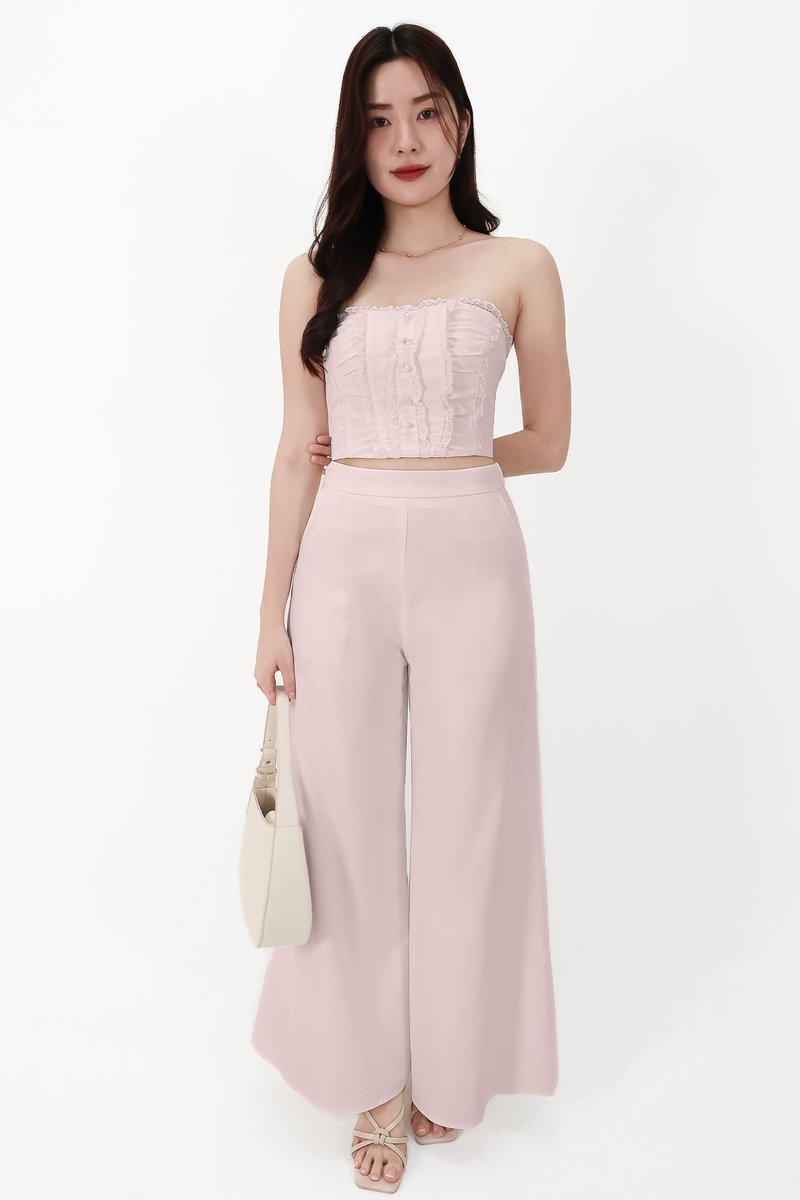 CNY2026 | Cora Co-ord Wide Legged Pants in Light Pink ( Regular )