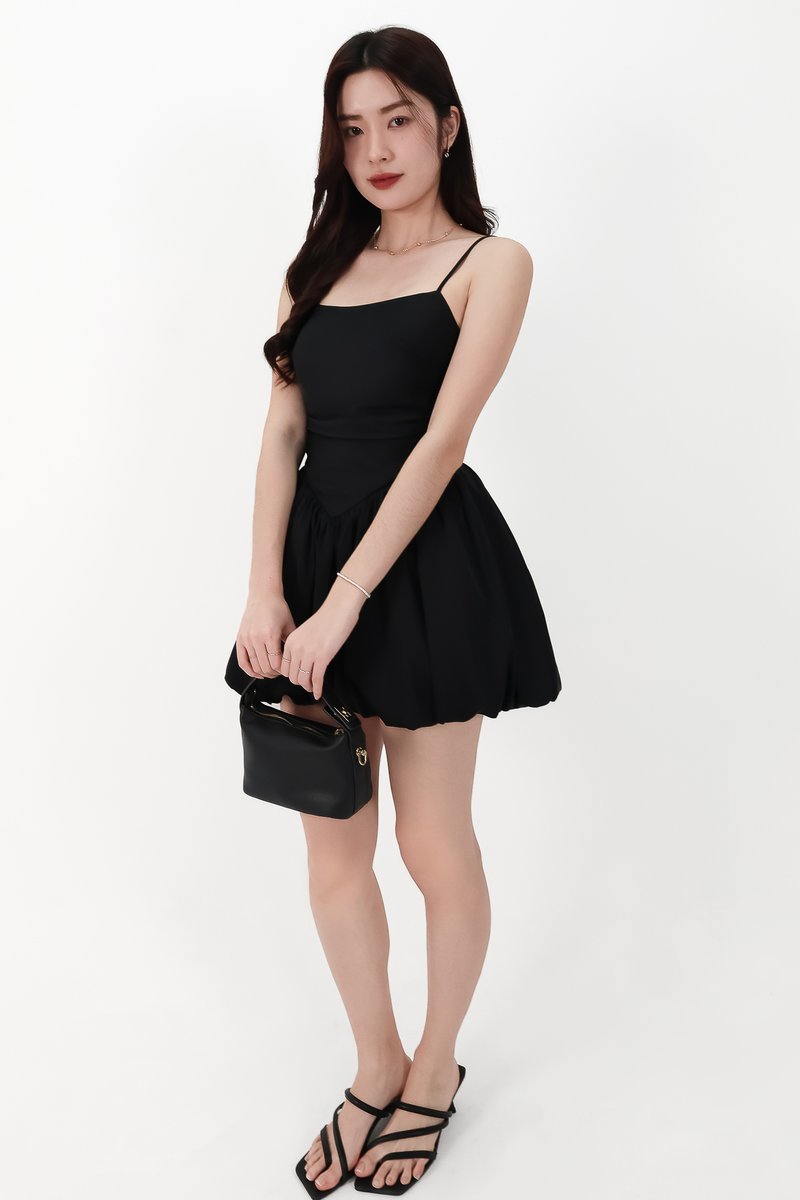 CNY2026 | Ballerina Bubble Romper Dress in Black