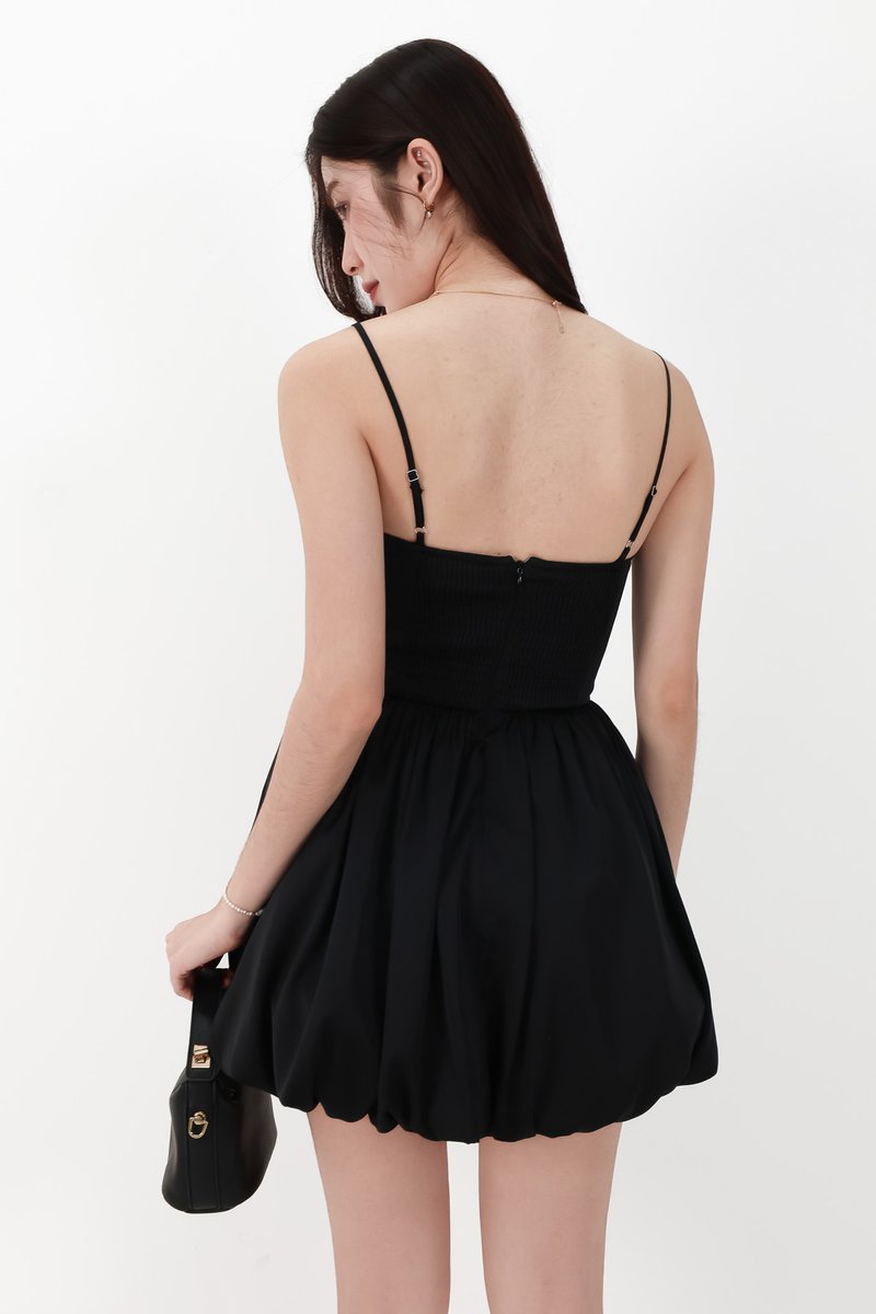 CNY2026 | Ballerina Bubble Romper Dress in Black