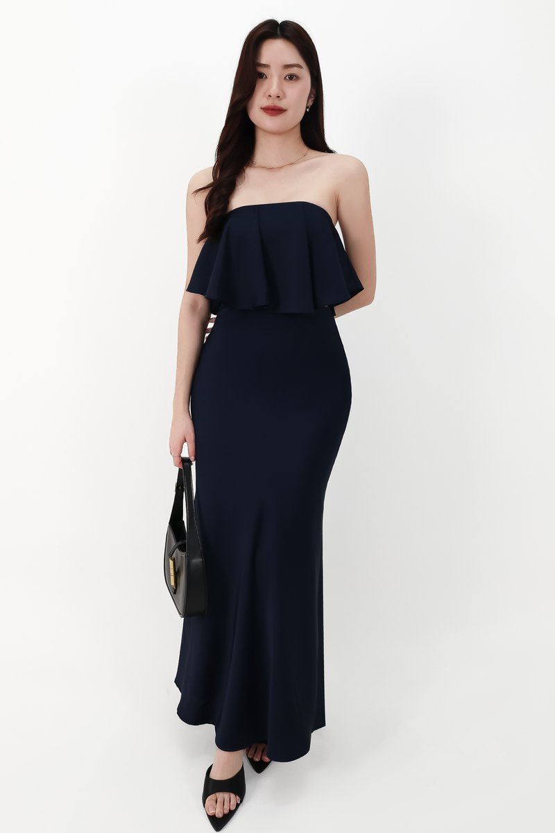 CNY2026 | Stephanie Satin Co-ord Set in Midnight ( Petite Length )