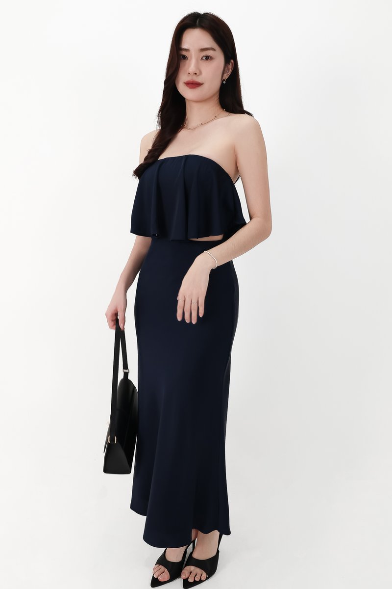 CNY2026 | Stephanie Satin Co-ord Set in Midnight ( Petite Length )