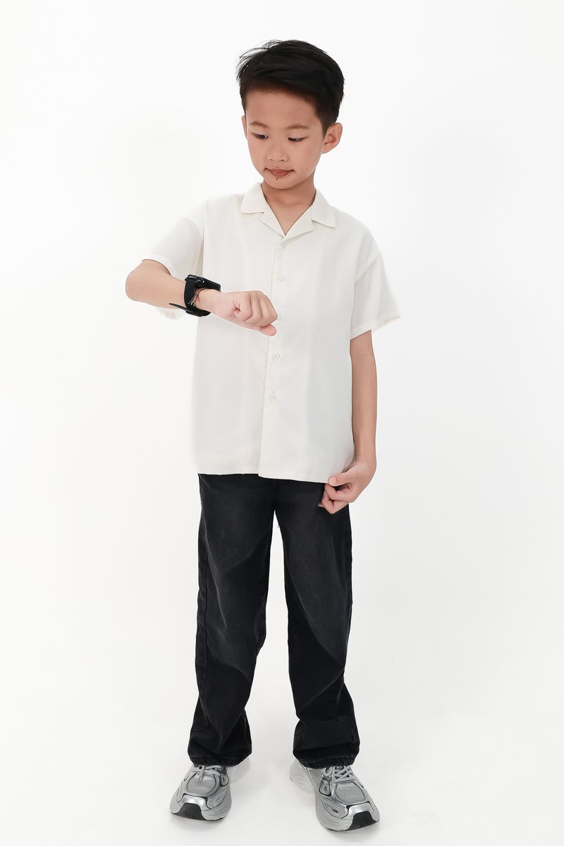 CNY2026 | Lyocell Boy Shirt in White