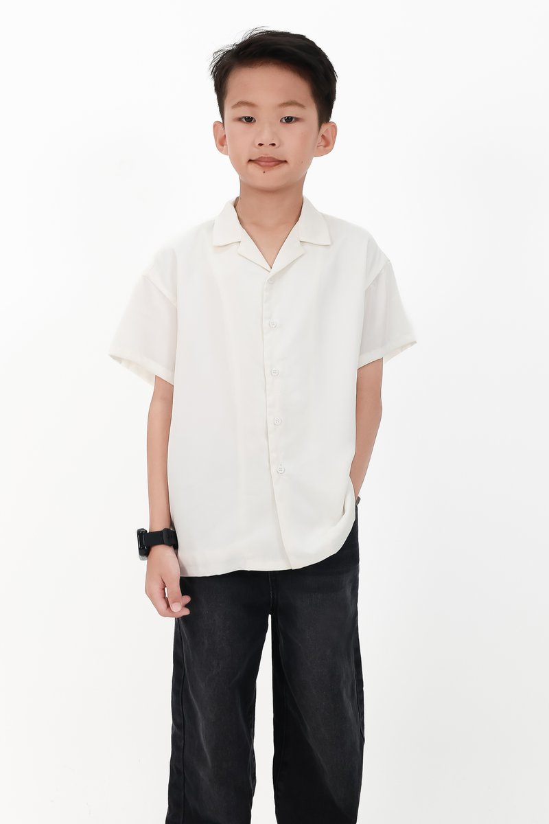 CNY2026 | Lyocell Boy Shirt in White