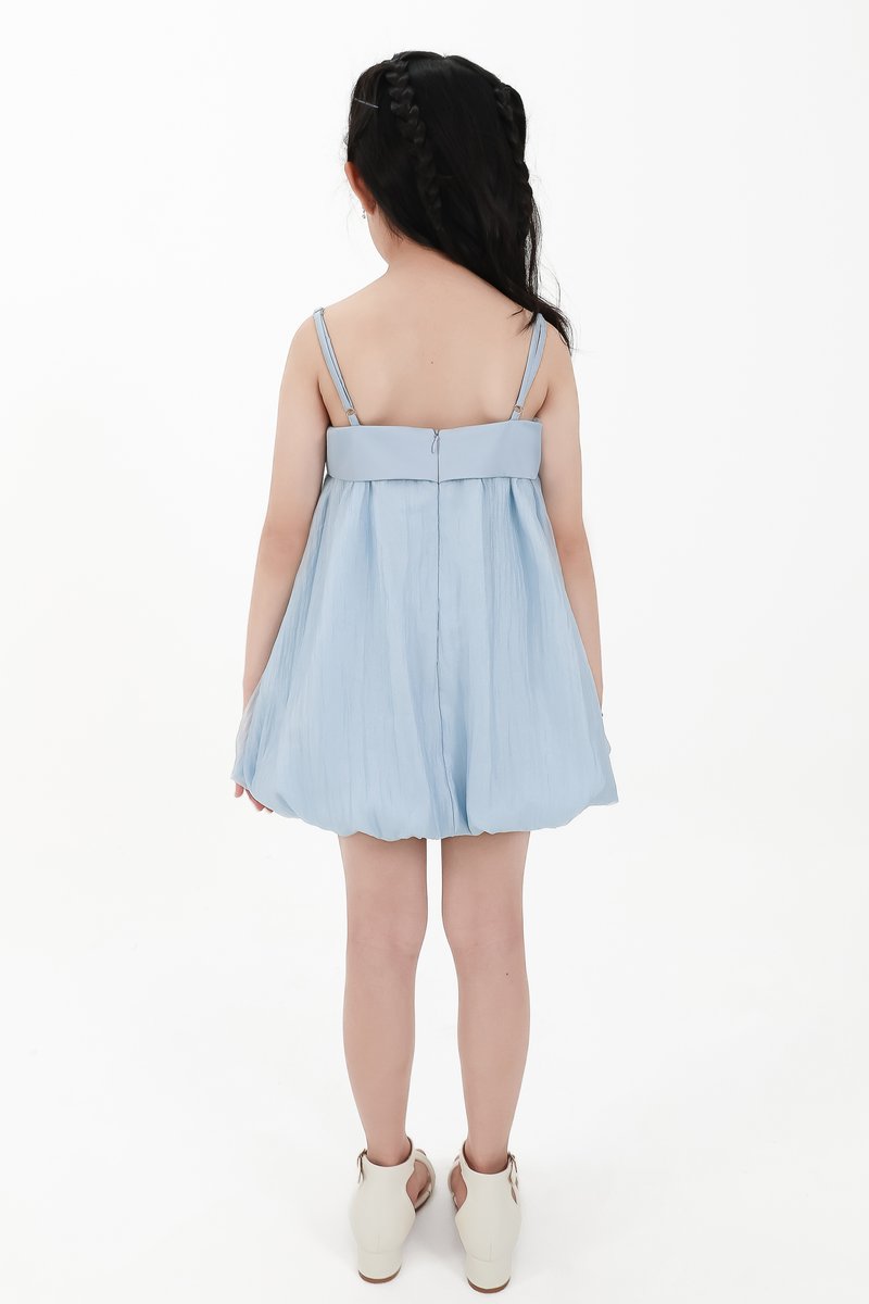 CNY2026 | Lyocell x Mesh Girl Bubble Dress in Blue