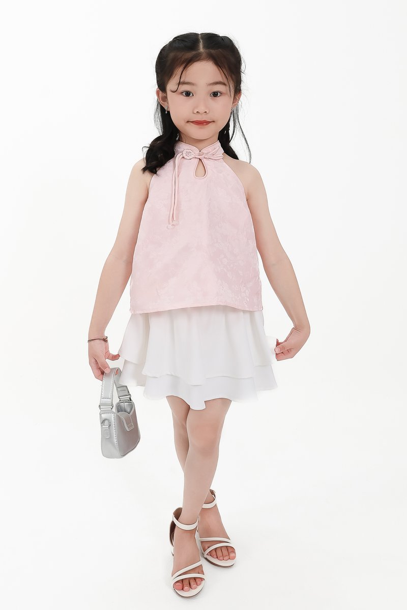CNY2026 | Oriental Girl Cheongsam Top in Pink