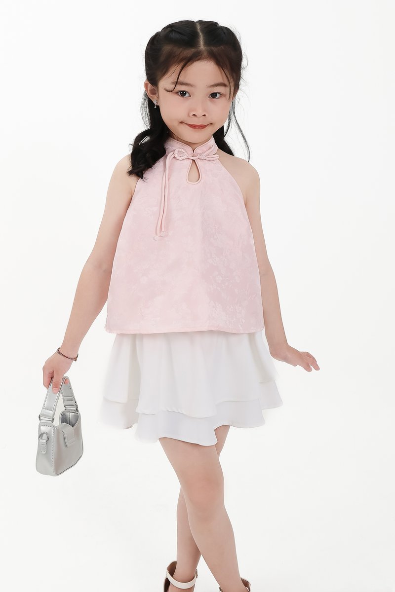 CNY2026 | Oriental Girl Cheongsam Top in Pink