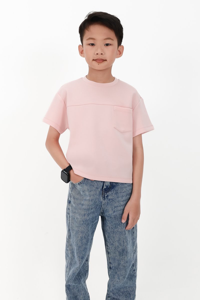 CNY2026 | Casual Boy Pocket Tee in Light Pink
