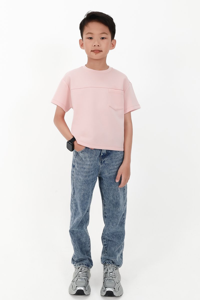 CNY2026 | Casual Boy Pocket Tee in Light Pink