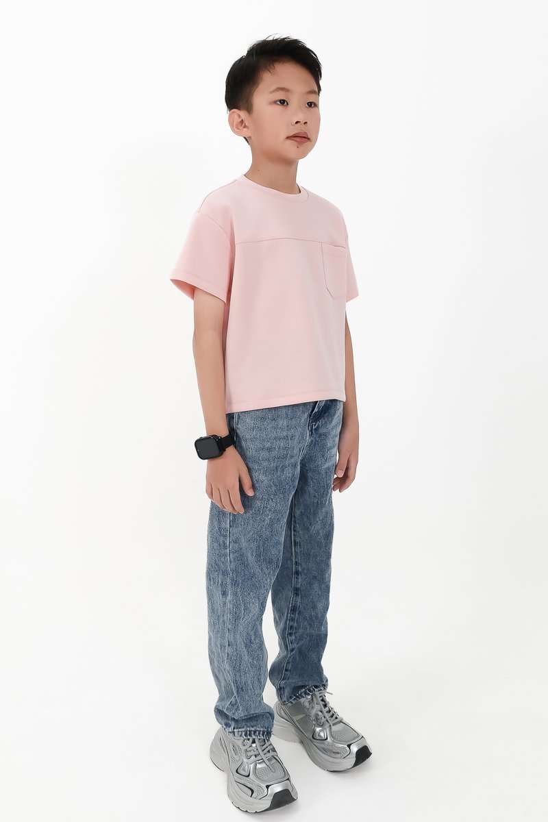 CNY2026 | Casual Boy Pocket Tee in Light Pink