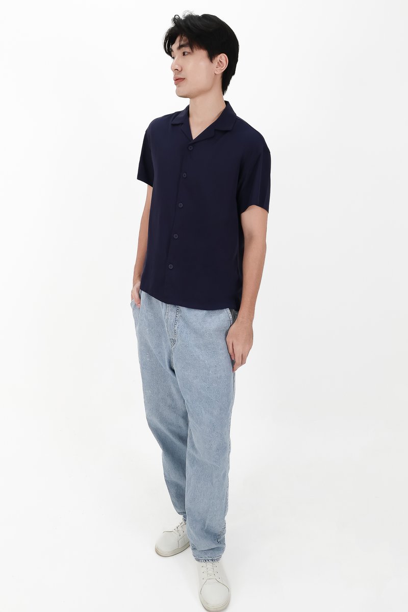 CNY2026 | Lyocell Men Shirt in Midnight