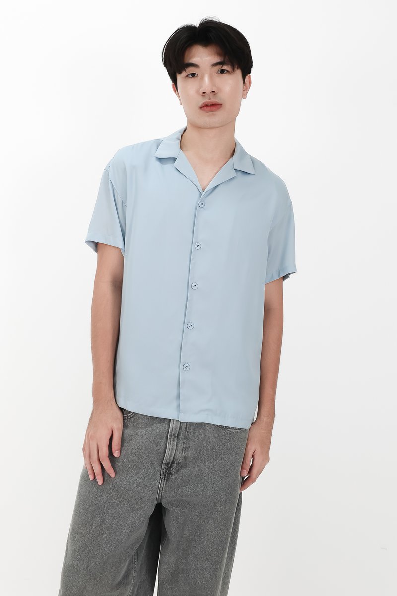 CNY2026 | Lyocell Men Shirt in Blue