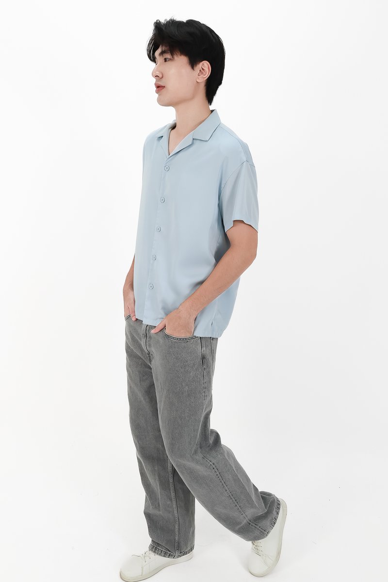 CNY2026 | Lyocell Men Shirt in Blue