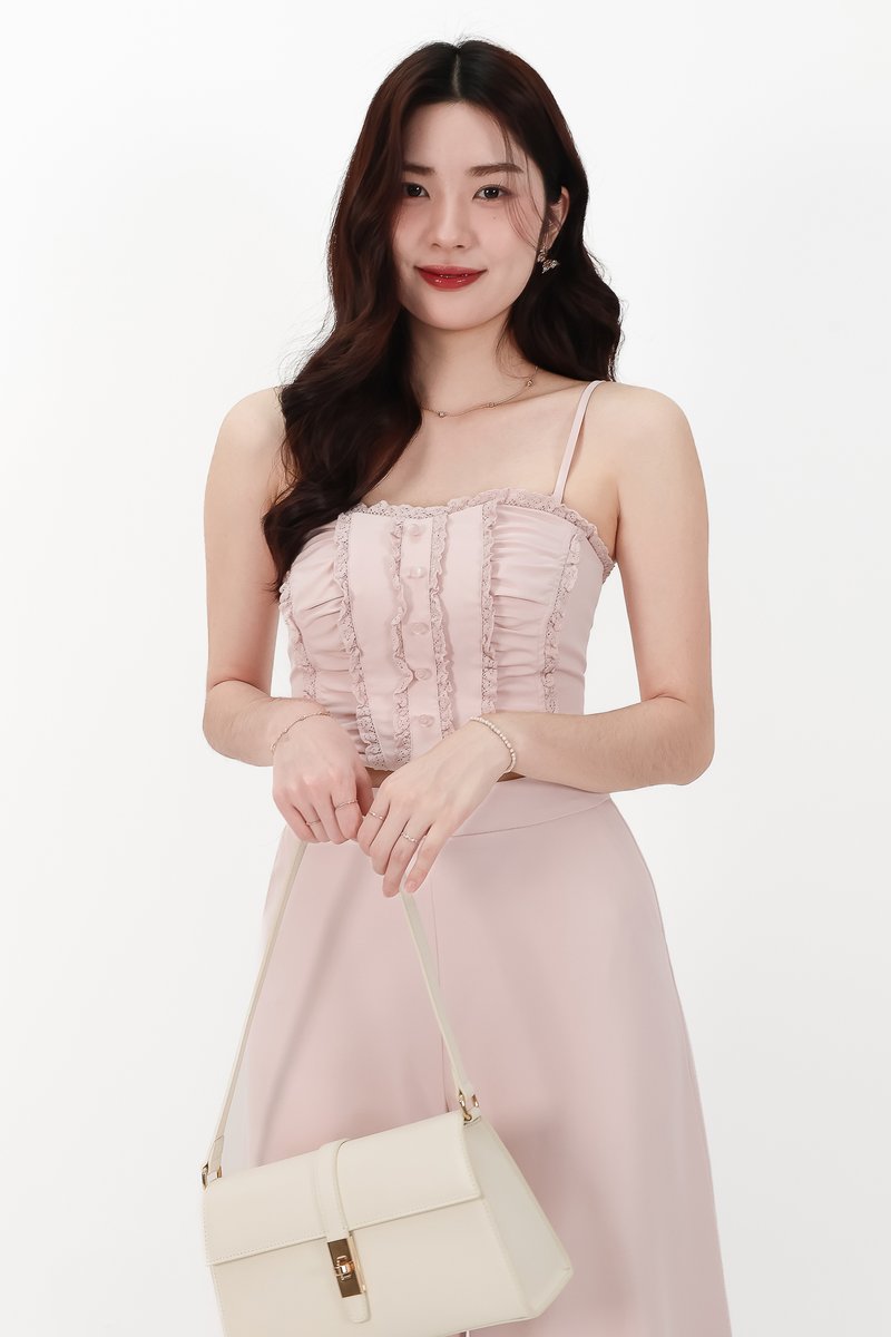 CNY2026 | Cora Co-ord Sweetheart Top in Light Pink
