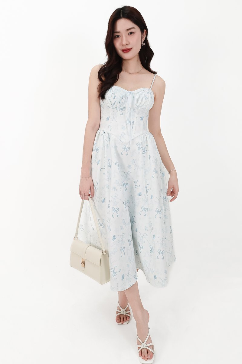 CNY2026 | Renni Ribbon Printed Midaxi in Light Blue