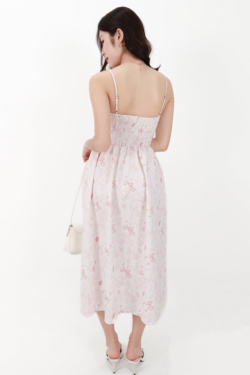 CNY2026 | Renni Ribbon Printed Midaxi in Light Pink