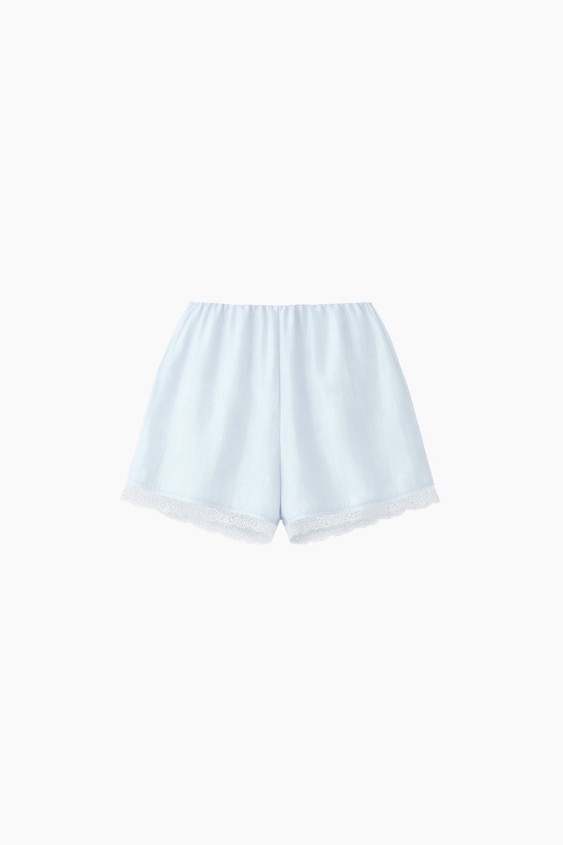 CNY2026 | Selia Satin Co-ord Shorts in Ice Blue