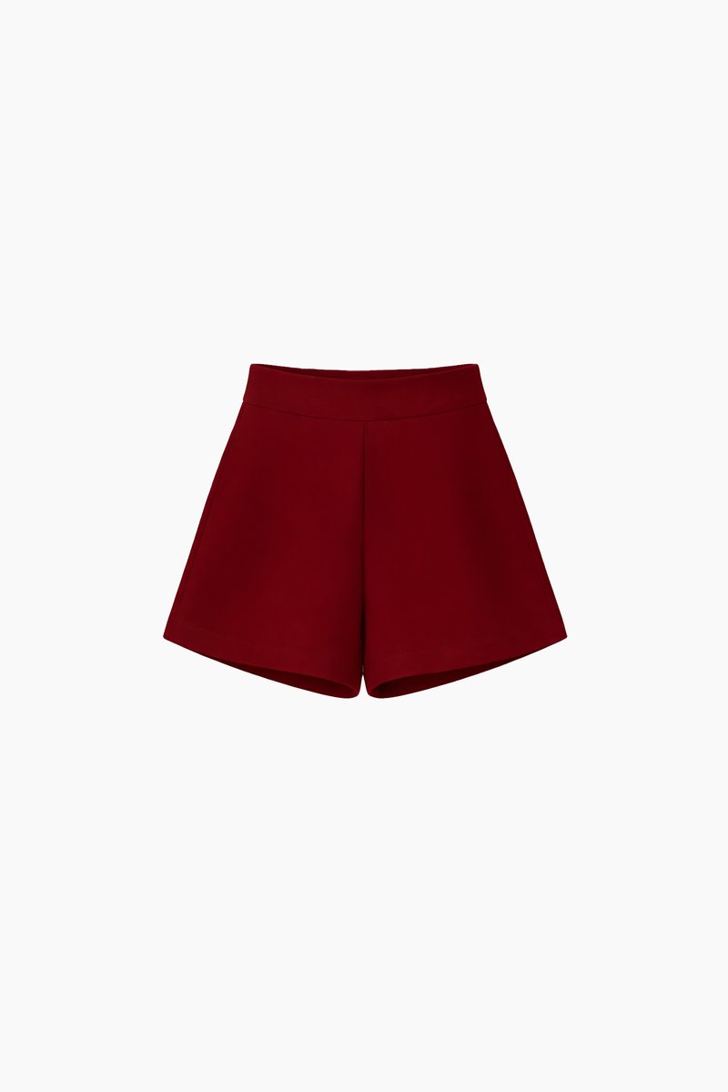 CNY2026 | Cherie Co-ord Shorts in Dark Red
