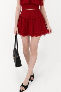 CNY2026 | Libby Lace Co-ord Set in Red