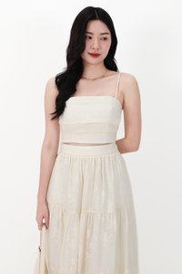 CNY2026 | Fessa Floral Co-ord Top in Cream Yellow