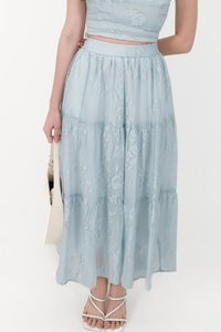 CNY2026 | Fessa Floral Co-ord Maxi Skirt in Blue