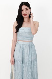 CNY2026 | Fessa Floral Co-ord Top in Blue